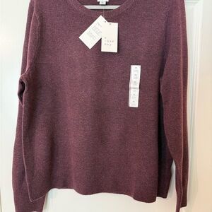 A New Day Burgundy Knit Pullover
